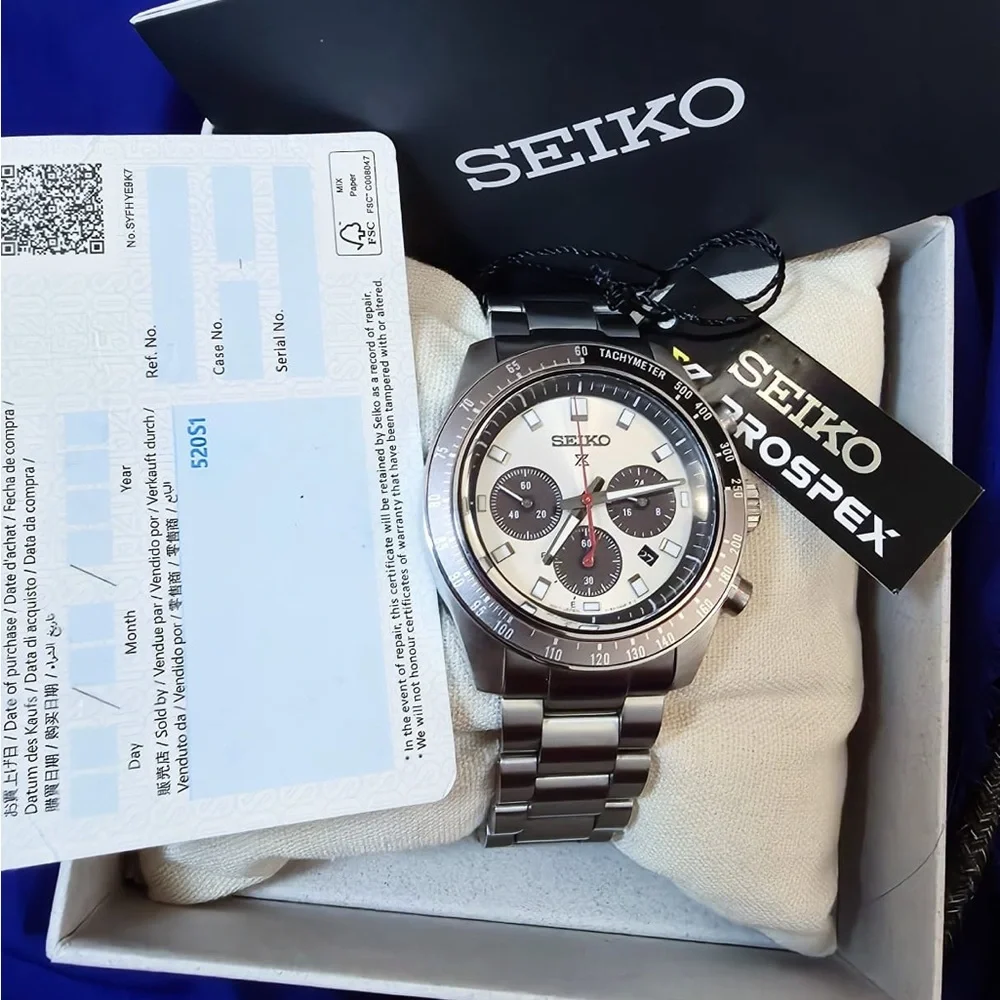 Seiko Prospex Speedtimer Solar Luxury Chrono Mens Watch